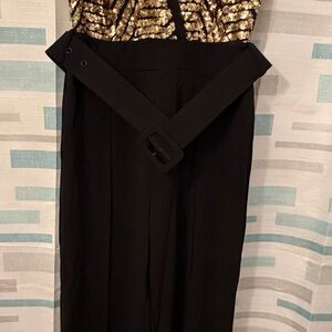 Black and Gold Jumpsuit